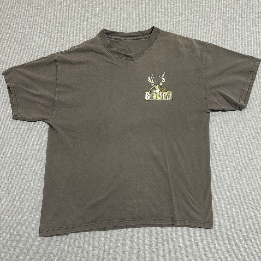Buck Wear Top 10 Reasons Chicks Dig Hunters Double Sided Graphic Tee Brown Large